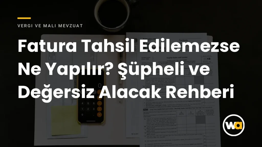 Fatura Tahsil Edilemezse Ne Yapılır? Şüpheli ve Değersiz Alacak Rehberi - Vergi ve Mali Mevzuat